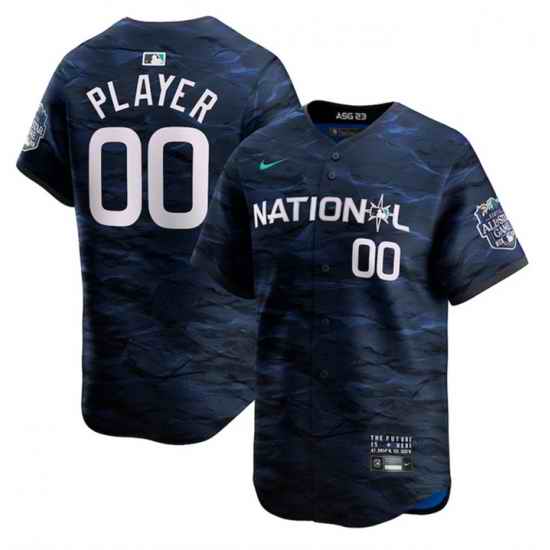 Men Atlanta Braves Active Player Custom Royal 2023 All Star Cool Base Stitched Baseball Jersey